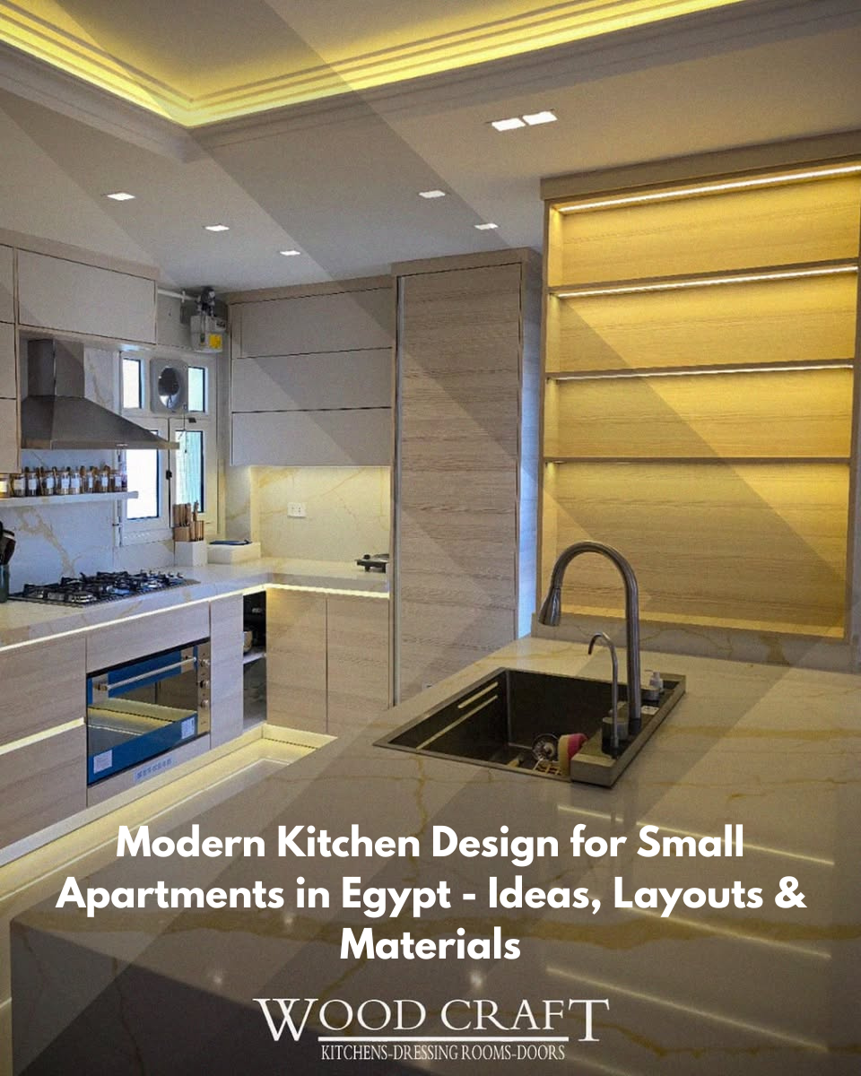 Modern Kitchen Design for Small Apartments in Egypt
